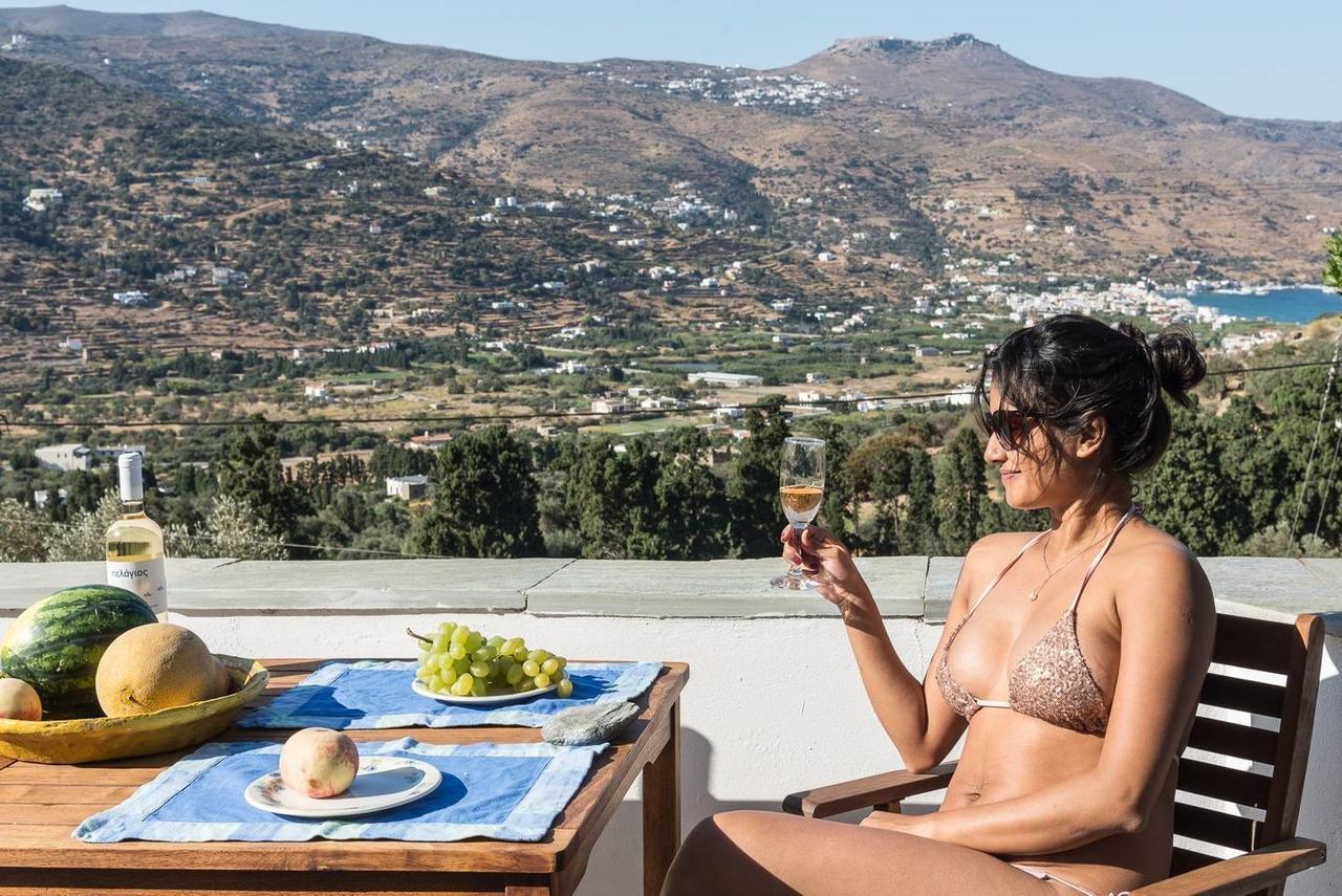 "Aura" Apt In Stone Tower 1690 • Andros Aidonia  Dış mekan fotoğraf