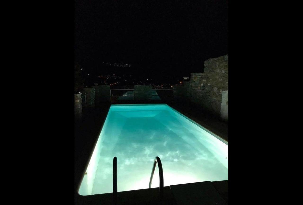 "Aura" Apt In Stone Tower 1690 • Andros Aidonia  Dış mekan fotoğraf
