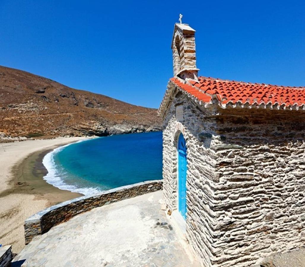 "Aura" Apt In Stone Tower 1690 • Andros Aidonia  Dış mekan fotoğraf
